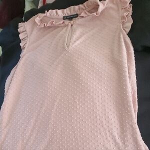 Adrianna Papell Blush Textured Blouse